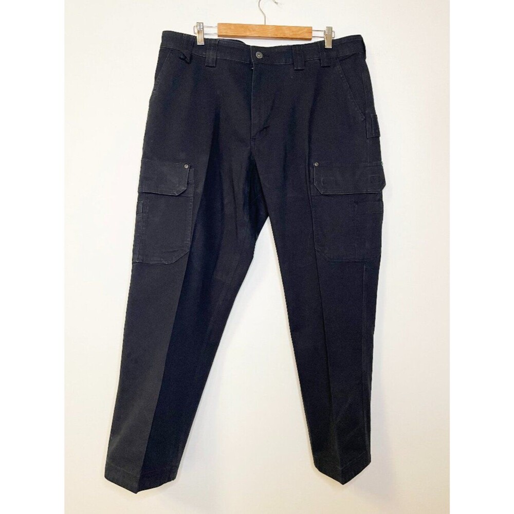 Duluth Trading Flex Fire Hose Cargo Work Pants Black 40x30 Standard Fit Utility
